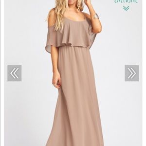 Show Me Your Mumu Bridesmaid Dress Dune Chiffon